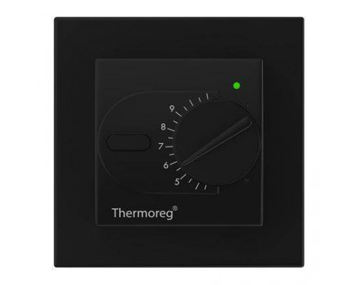 Терморегулятор для теплого пола Thermo Thermoreg TI-200 Design черный TI-200 Design Black
